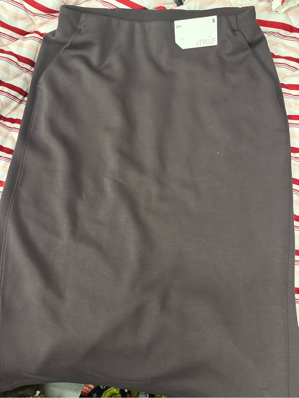 STYLUS Chocolate Brown Pencil Skirt